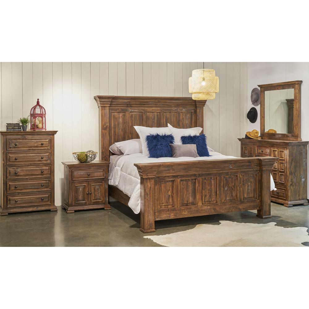 Picket House Furnishings Ruma Brown Queen Bed MBLV500DRMR. Picture 10