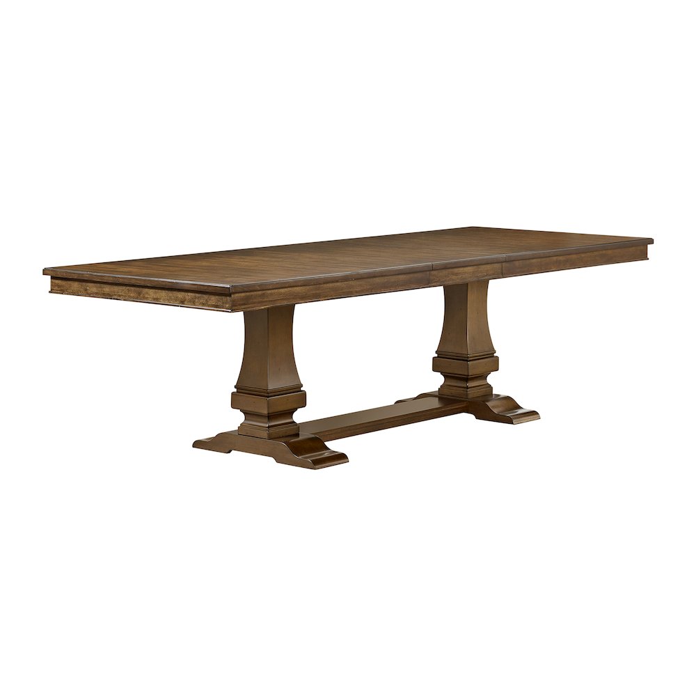 Stark Dining Table with with 18" Leaf in Cherry. Picture 1