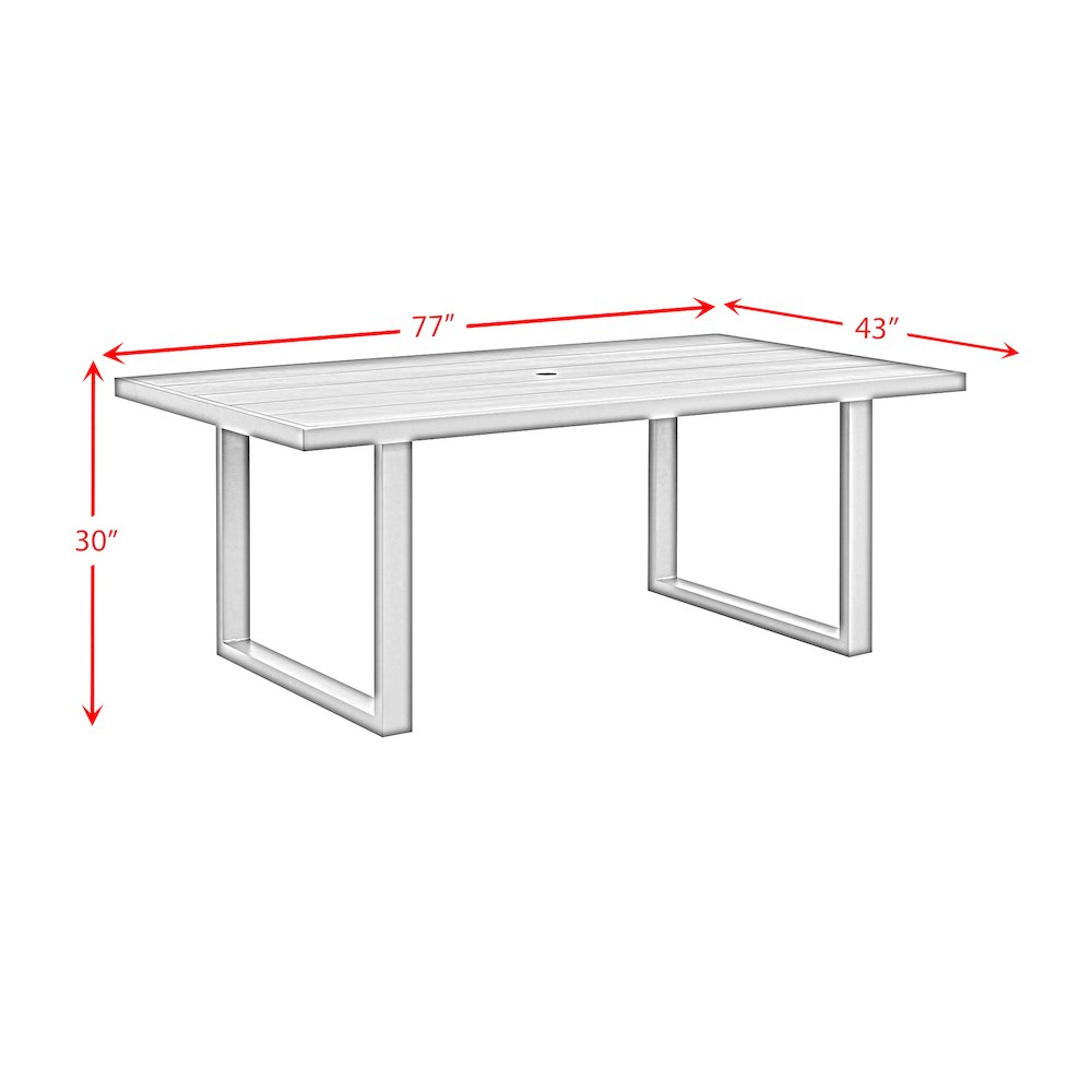 Playa Dining Table - Dark Grey. Picture 10