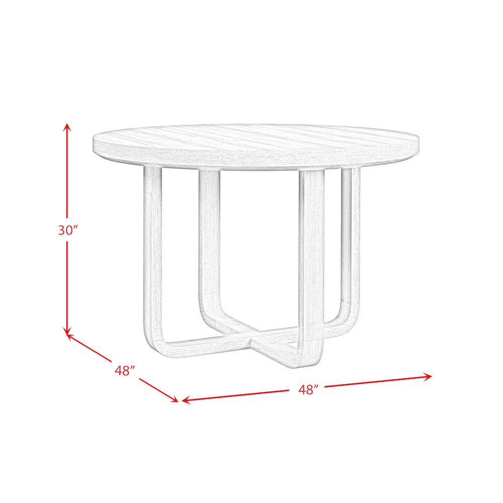 Ridgemont 5PC Standard Height Dining Set in Natural-Table and Four Chairs. Picture 10