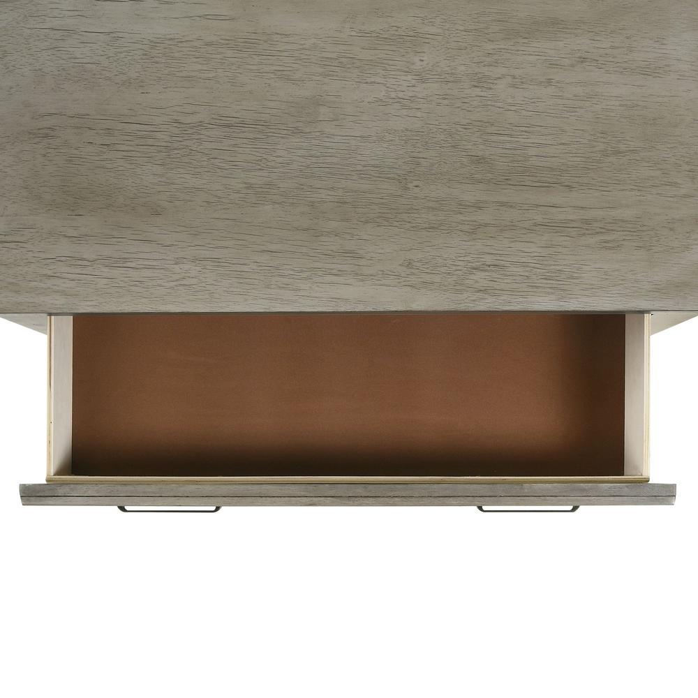 Damen Queen Storage 5PC Bedroom Set in Drift Grey. Picture 14