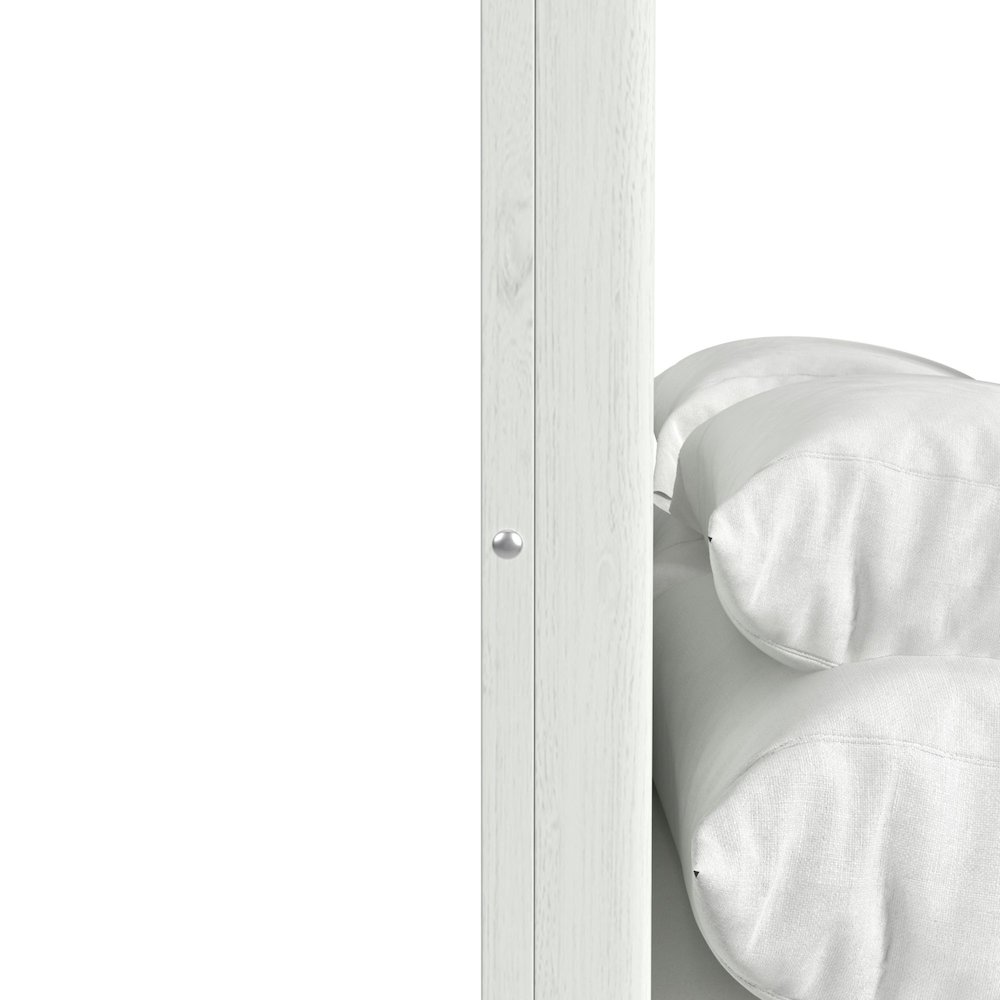 Chett Queen Bed with LED in White. Picture 5