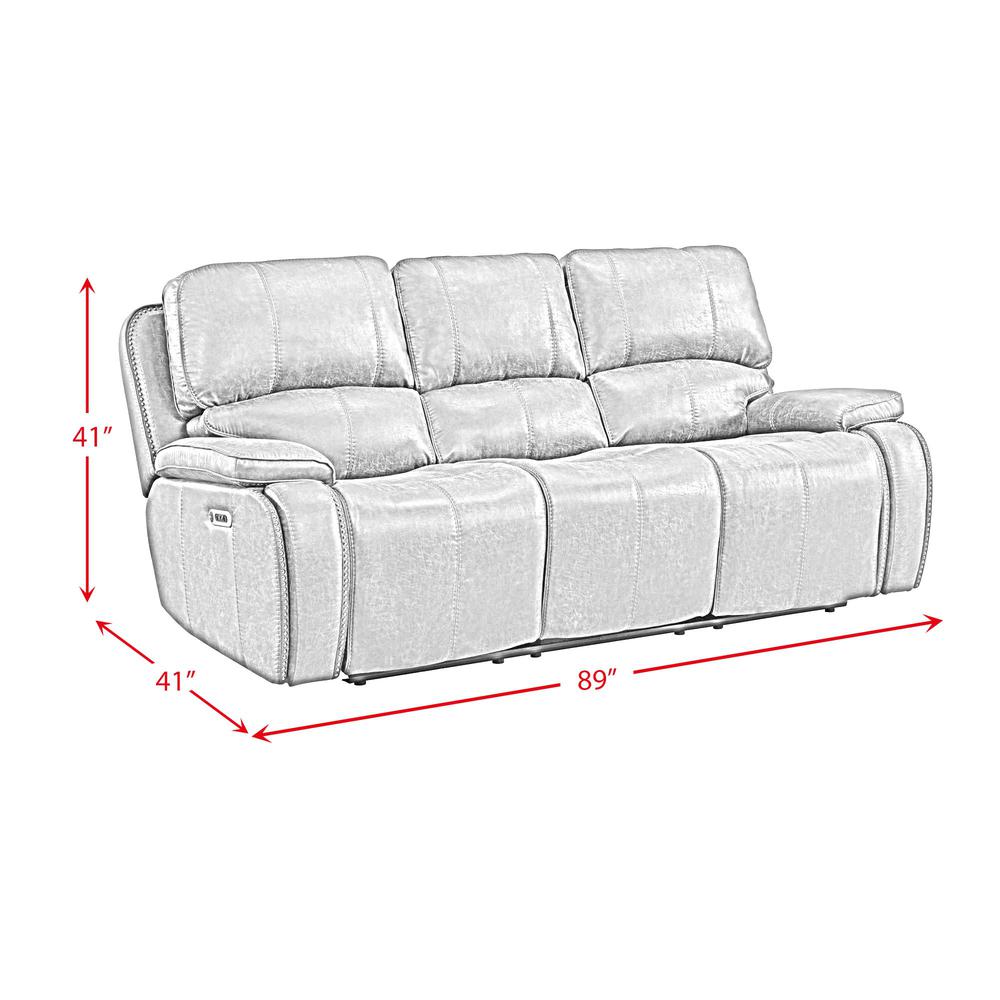 Grover Power Motion Sofa with Power Motion Head Recliner in Heritage Brown. Picture 8