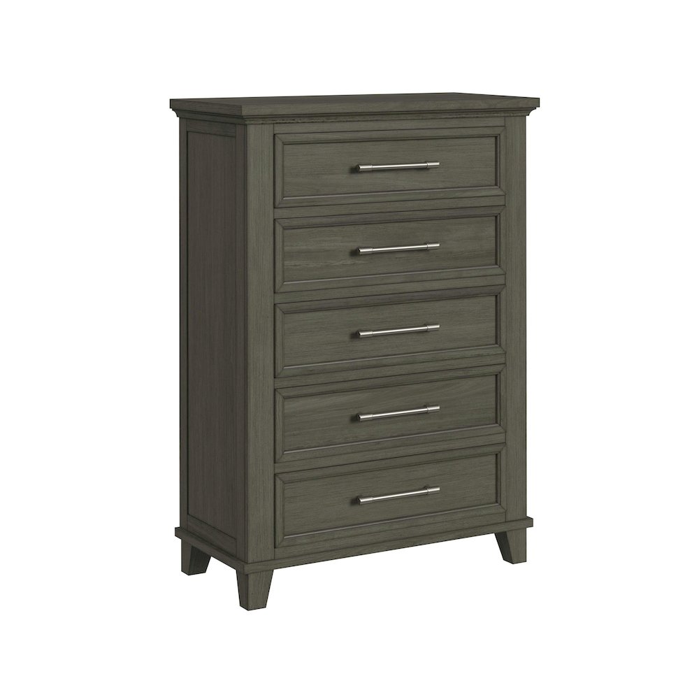 Henrik 5-Drawer Chest in Grey. Picture 1