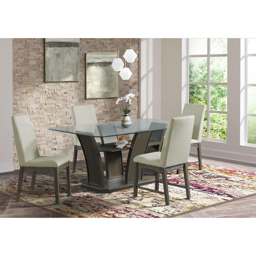 Simms Rectangular Dining Table in Walnut. Picture 2