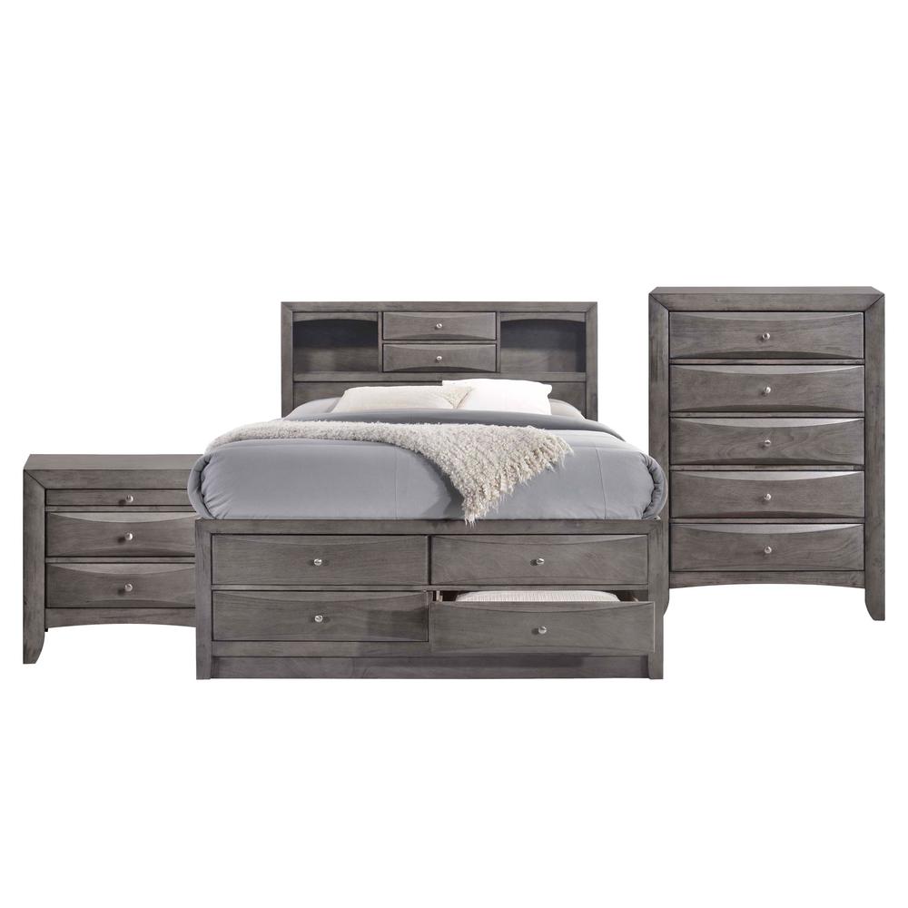 Madison King Storage 3PC Bedroom Set. Picture 24