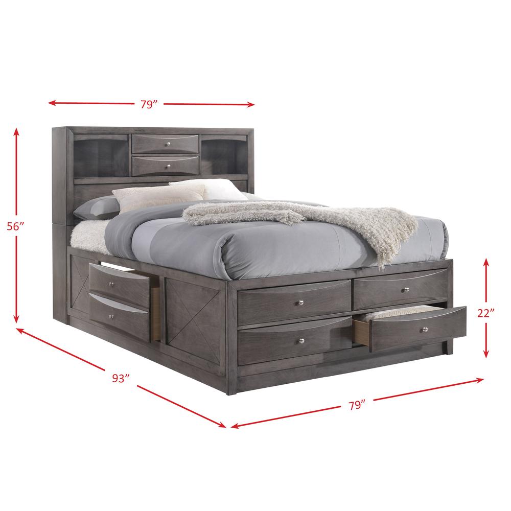 Madison King Storage 3PC Bedroom Set. Picture 23