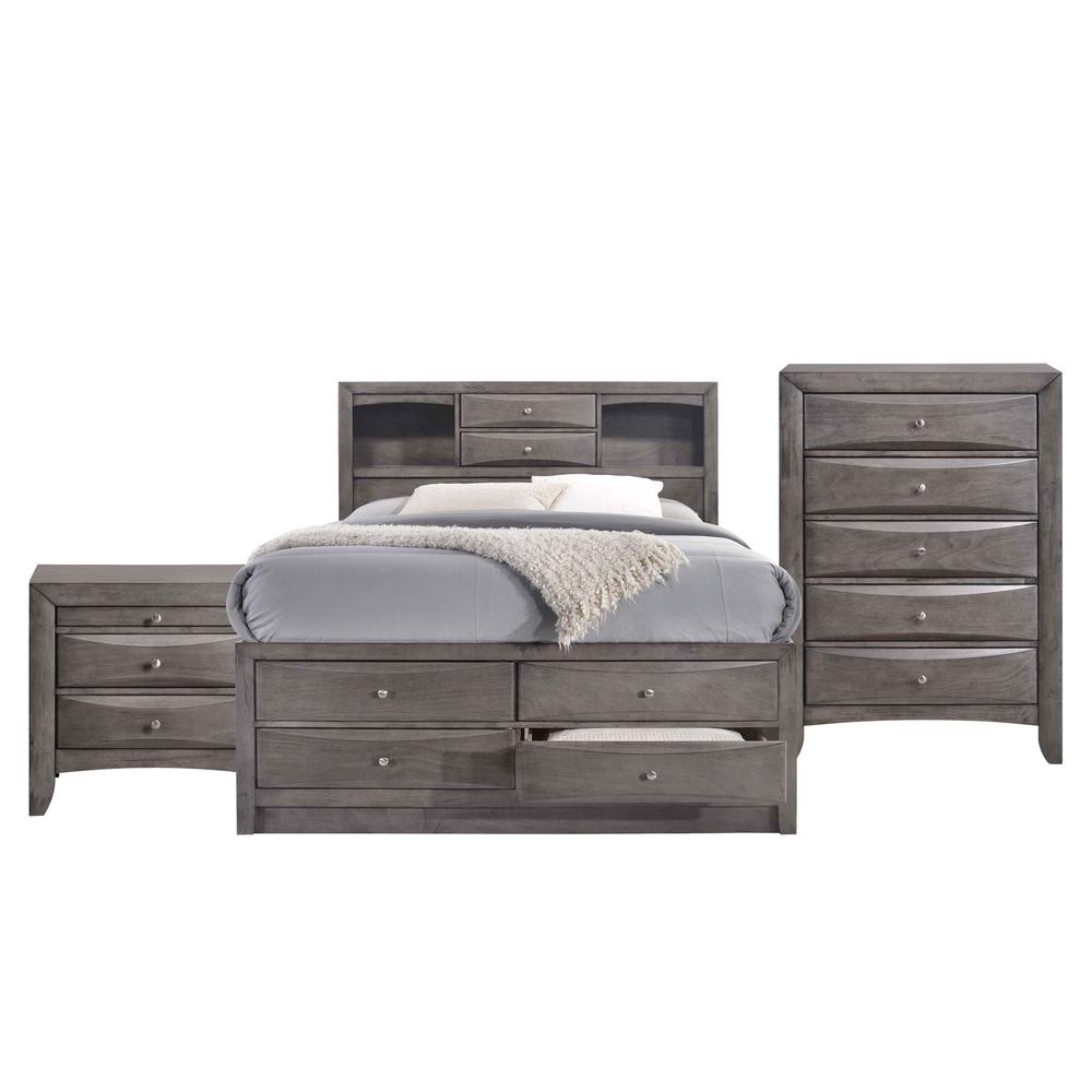 Madison Queen Storage 3PC Bedroom Set. Picture 24