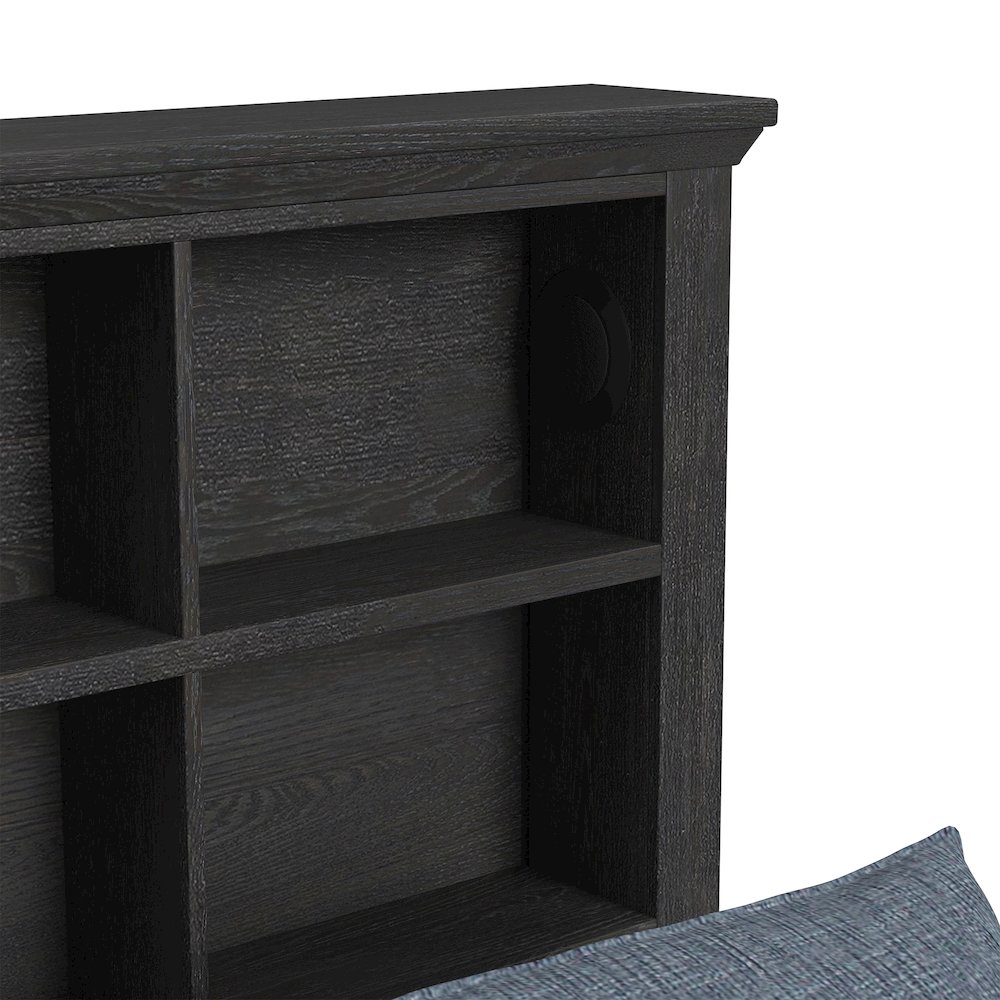 Hampton Kids Full Bookcase Bed in Charcoal. Picture 5