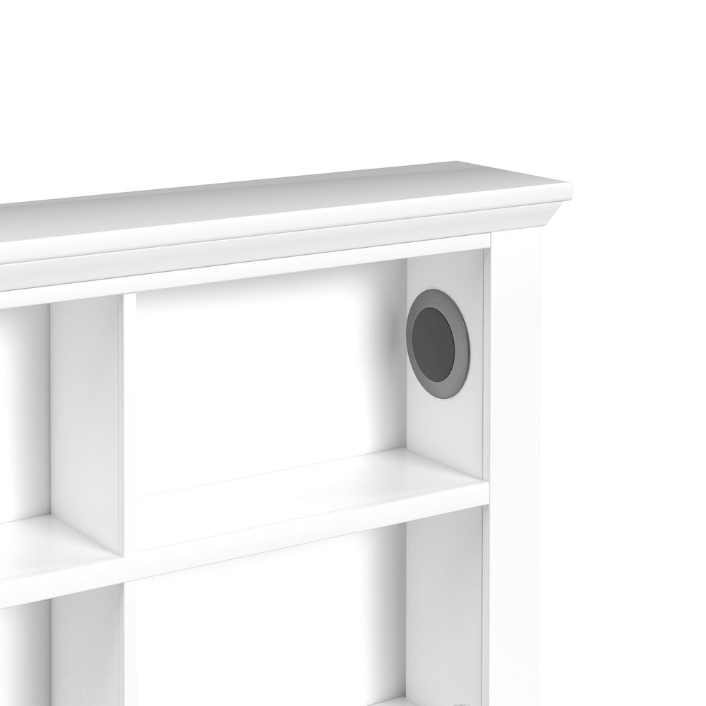 Hampton Kids Full Bookcase Bed in White. Picture 5
