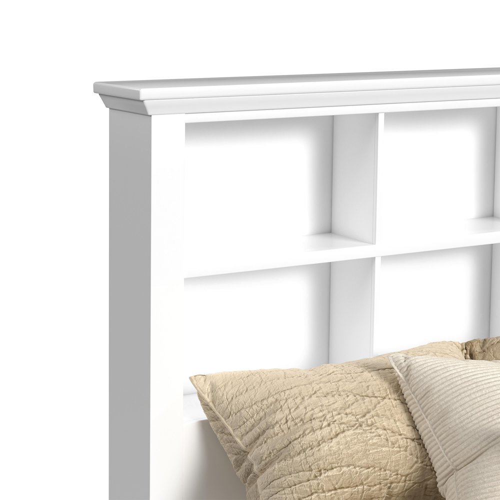 Hampton Kids Full Bookcase Bed in White. Picture 4
