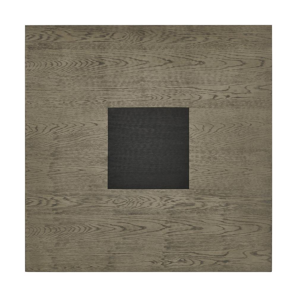 Rizzo Square Dining Table in Grey and Dark Espresso. Picture 6