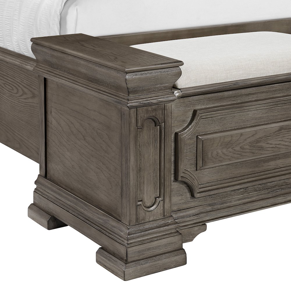 Paterson  Queen Storage Bed in Grey. Picture 8