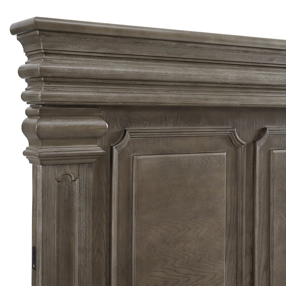 Paterson  Queen Storage Bed in Grey. Picture 4