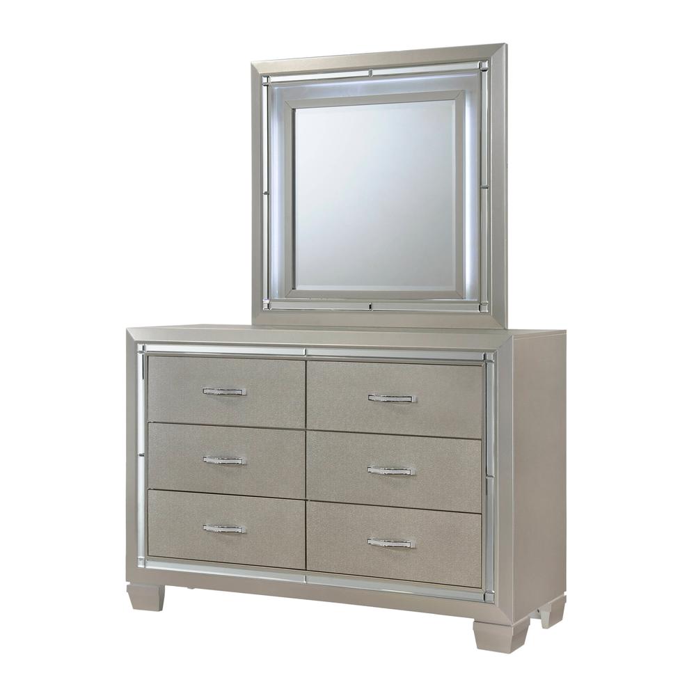 Glamour Youth Full Platform 4PC Bedroom Set. Picture 19