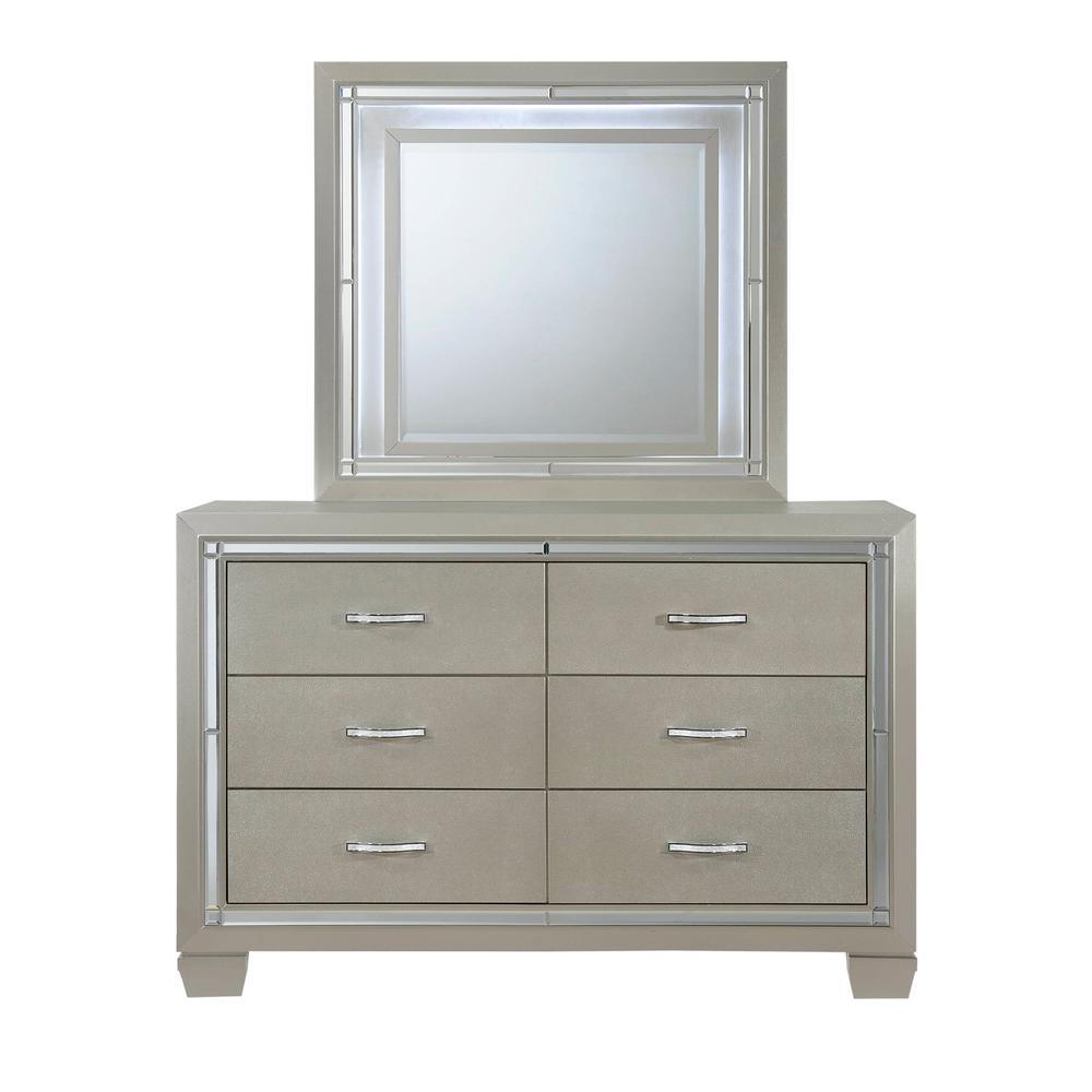 Glamour Youth Full Platform w/ Trundle 6PC Bedroom Set. Picture 22