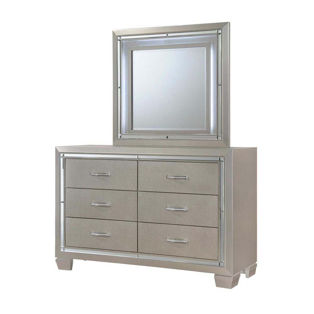 Glamour Youth Full Platform w/ Trundle 6PC Bedroom Set. Picture 23