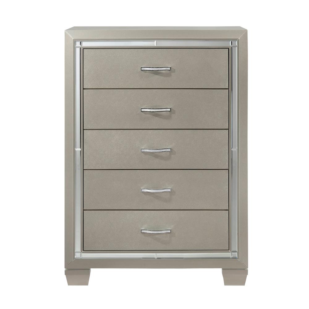 Glamour Youth Full Platform w/ Trundle 6PC Bedroom Set. Picture 24