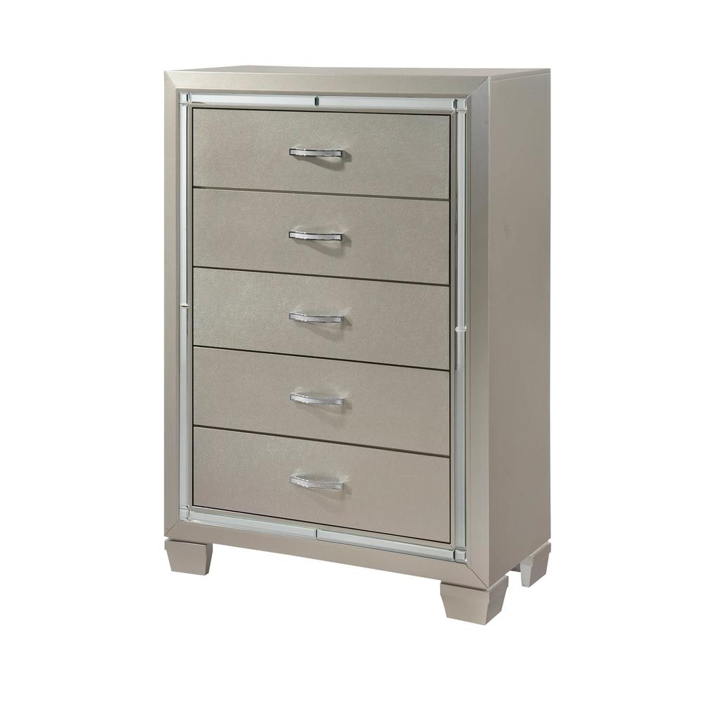 Glamour Youth Full Platform w/ Trundle 6PC Bedroom Set. Picture 25