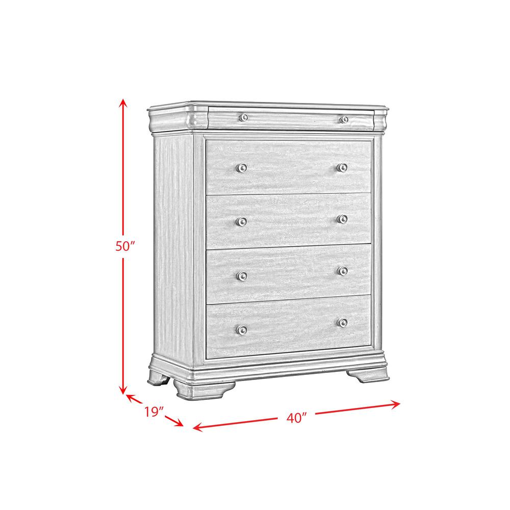 Stark 5-Drawer Chest in Cherry. Picture 3
