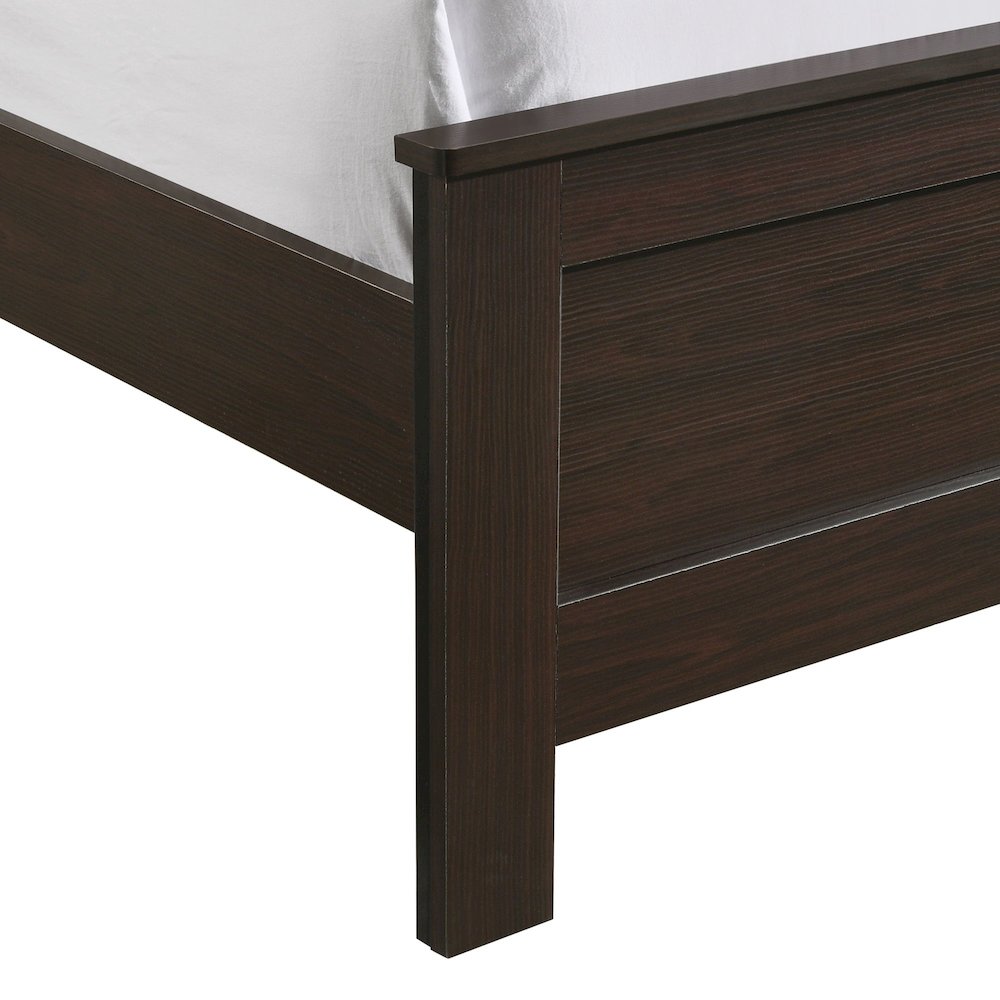 Santino Full Panel Bed in Espresso. Picture 6
