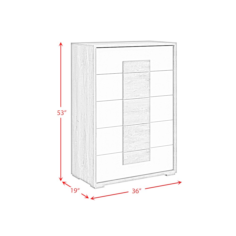 San Matteo King 5PC Bedroom Set with LED in Dual Tone. Picture 15