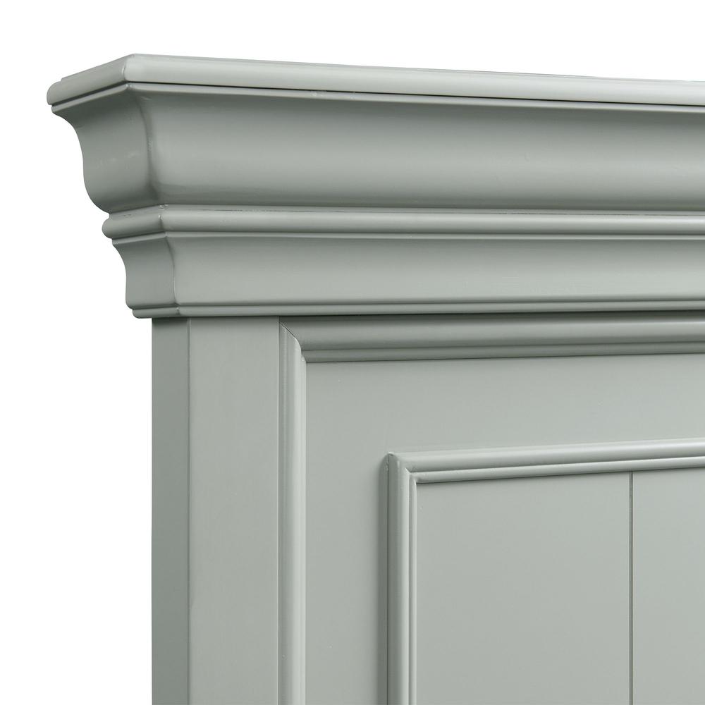 Brooks King Platform Storage 6PC Bedroom Set in Grey. Picture 9