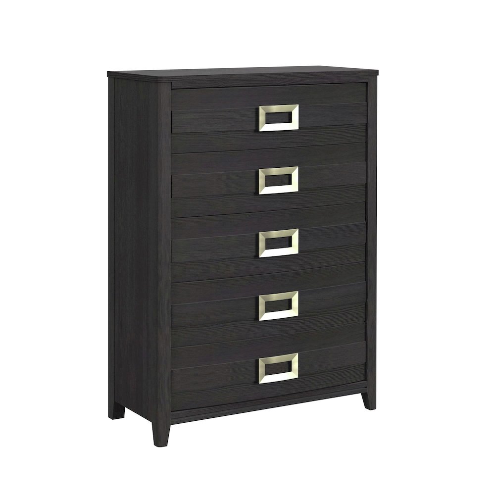 Tobias Full 3PC Bedroom Set with LED in Black. Picture 3