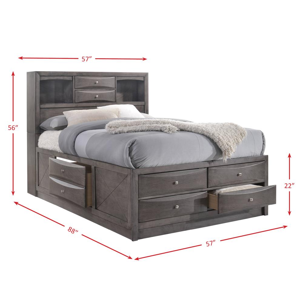 Madison Full Storage 4PC Bedroom Set. Picture 35