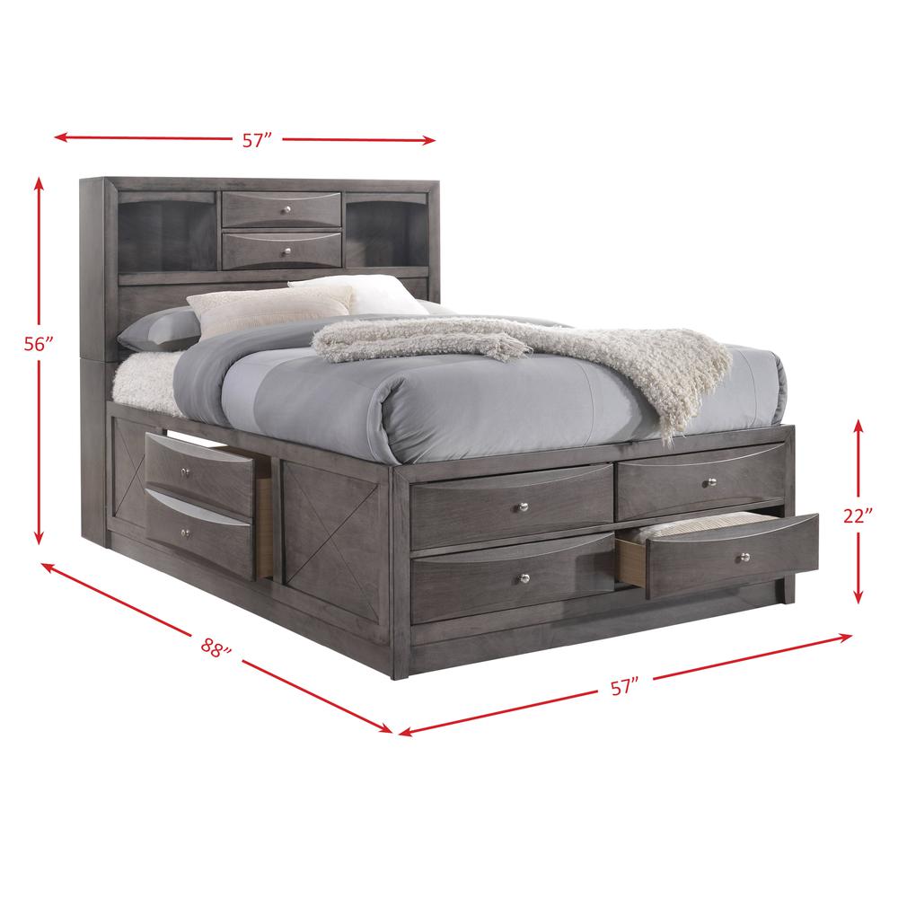 Madison Full Storage 6PC Bedroom Set. Picture 33