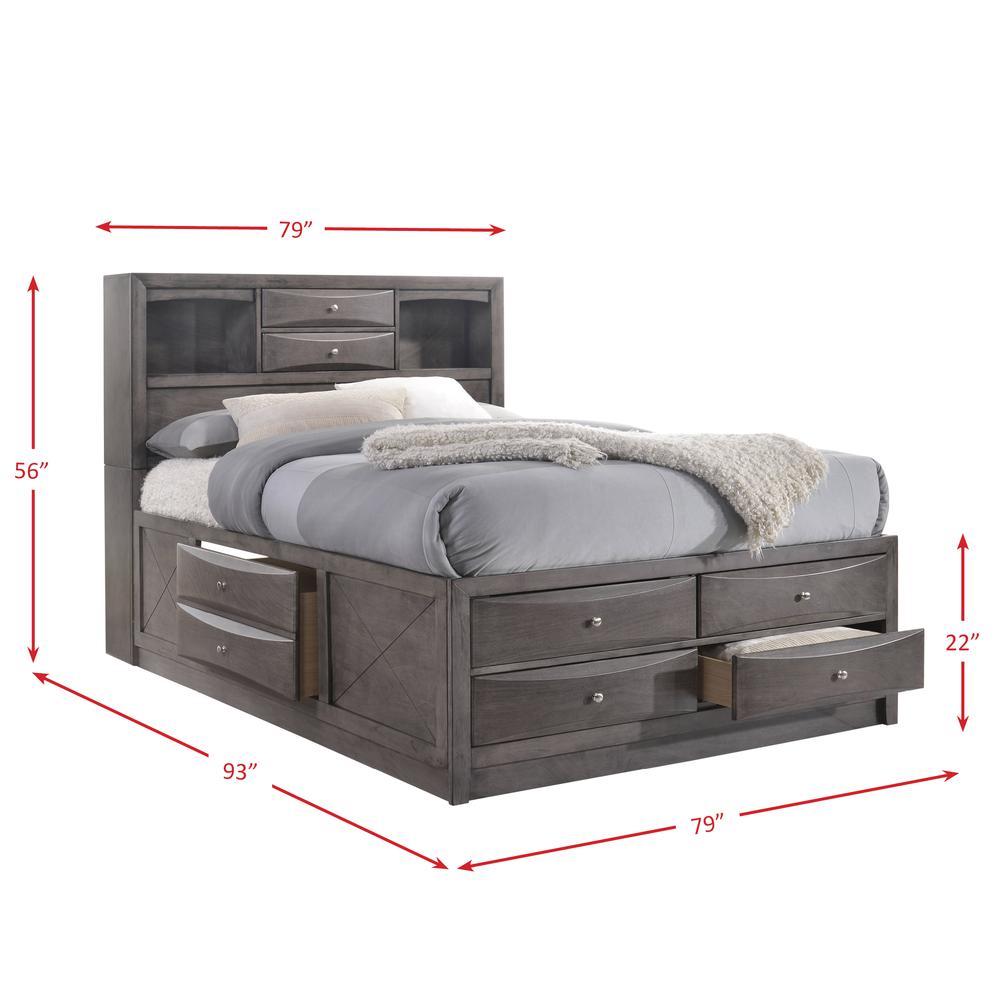 Madison King Storage 5PC Bedroom Set. Picture 33