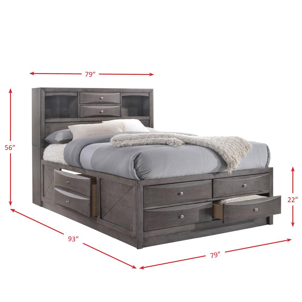 Madison King Storage 6PC Bedroom Set. Picture 33