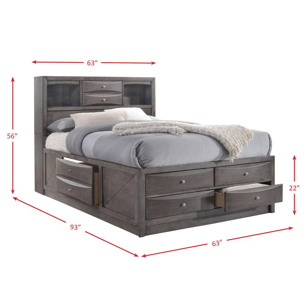 Madison Queen Storage 3PC Bedroom Set. Picture 35