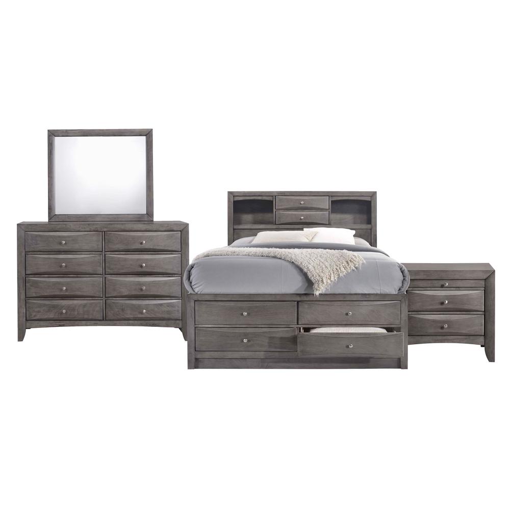 Madison Queen Storage 4PC Bedroom Set. Picture 36