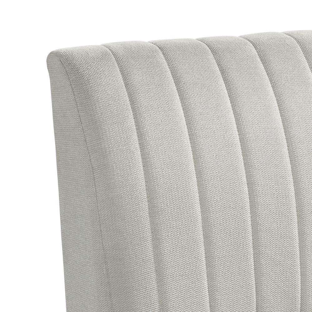 Rizzo Dining Bench in Beige Linen. Picture 4