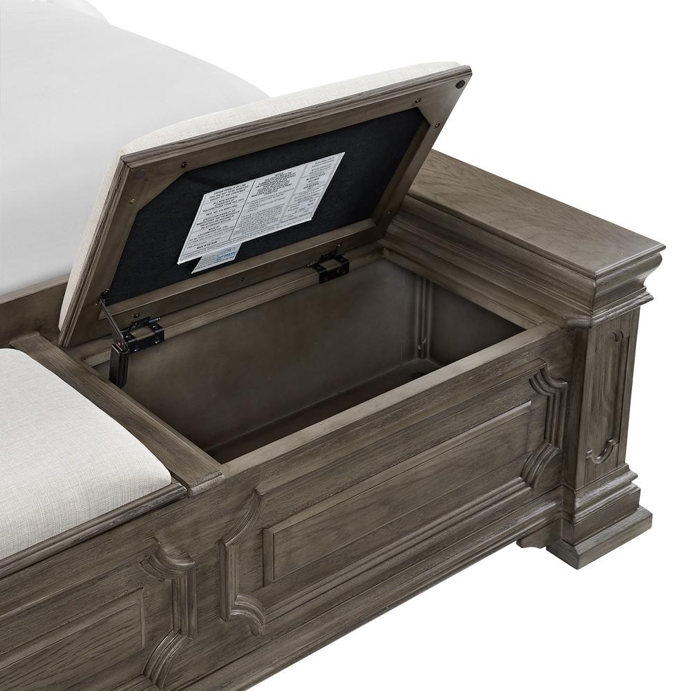 Paterson  Queen Storage Bed in Grey. Picture 7