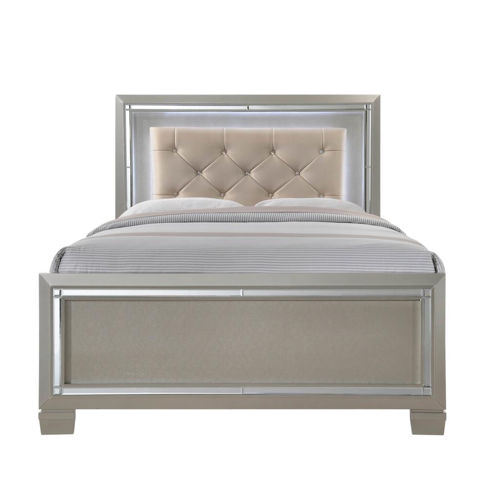Glamour Youth Full Platform 4PC Bedroom Set. Picture 26
