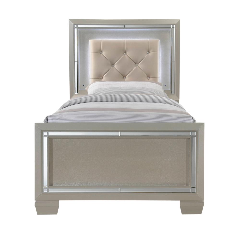 Glamour Youth Twin Platform 5PC Bedroom Set. Picture 30