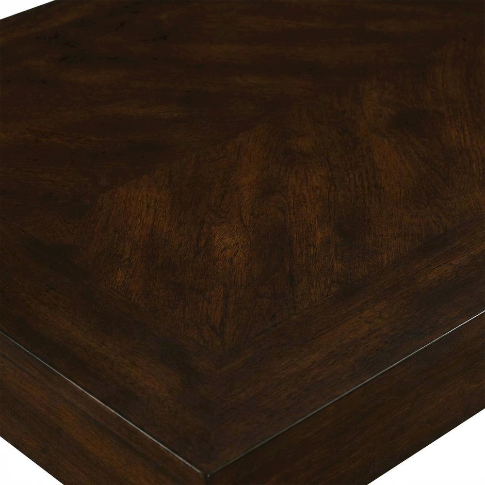 Transitional Bar Table with Shelf, Multi Counter Height Dining Table,Brown. Picture 6