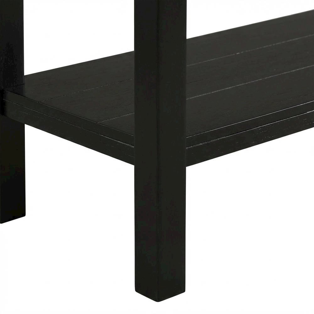 Rectangle Sofa Table, Marble Top, Transitional Console Table,Living Room,White. Picture 7