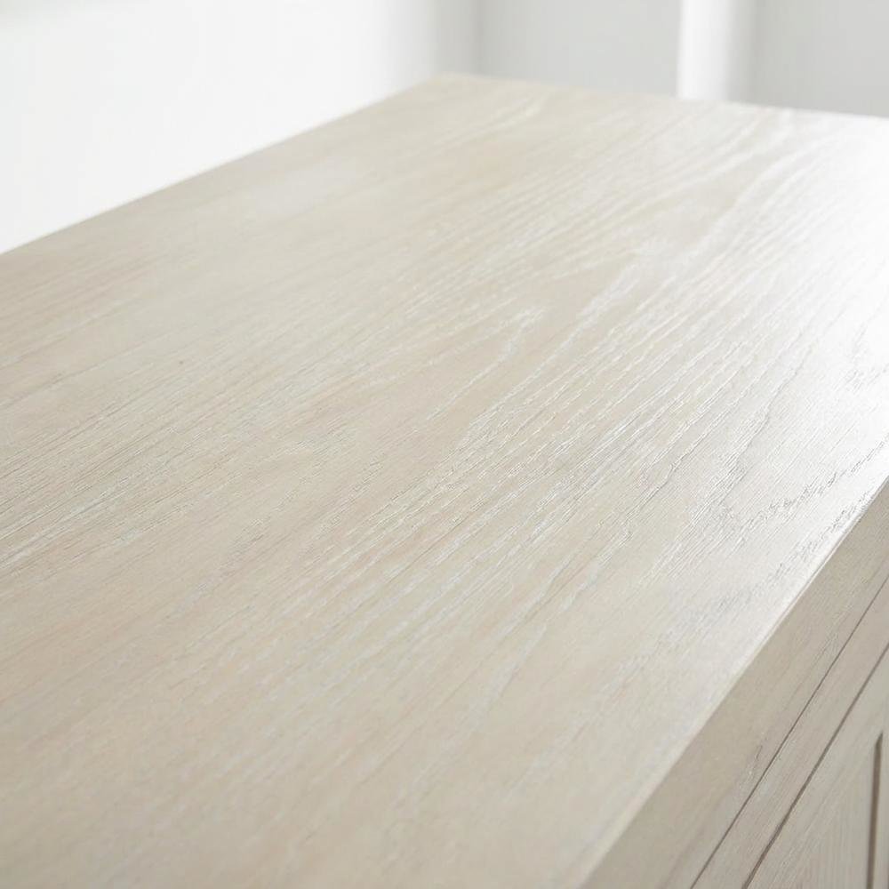 Oak Buffet Cabinet Sideboard with Storage, Credenza, Dining Room, Antique White. Picture 7