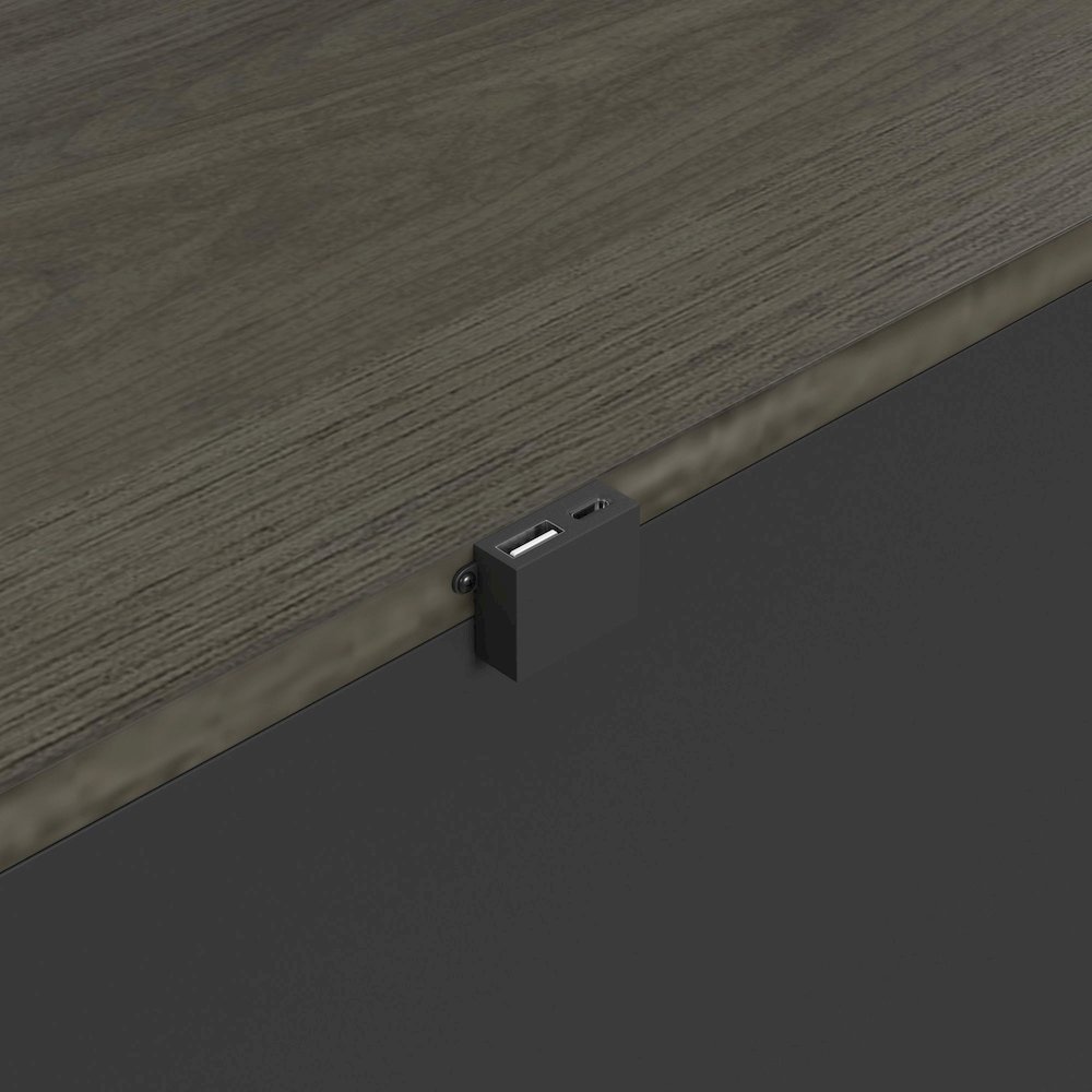 Canterbury Full Panel 5PC Bedroom Set in Grey. Picture 9