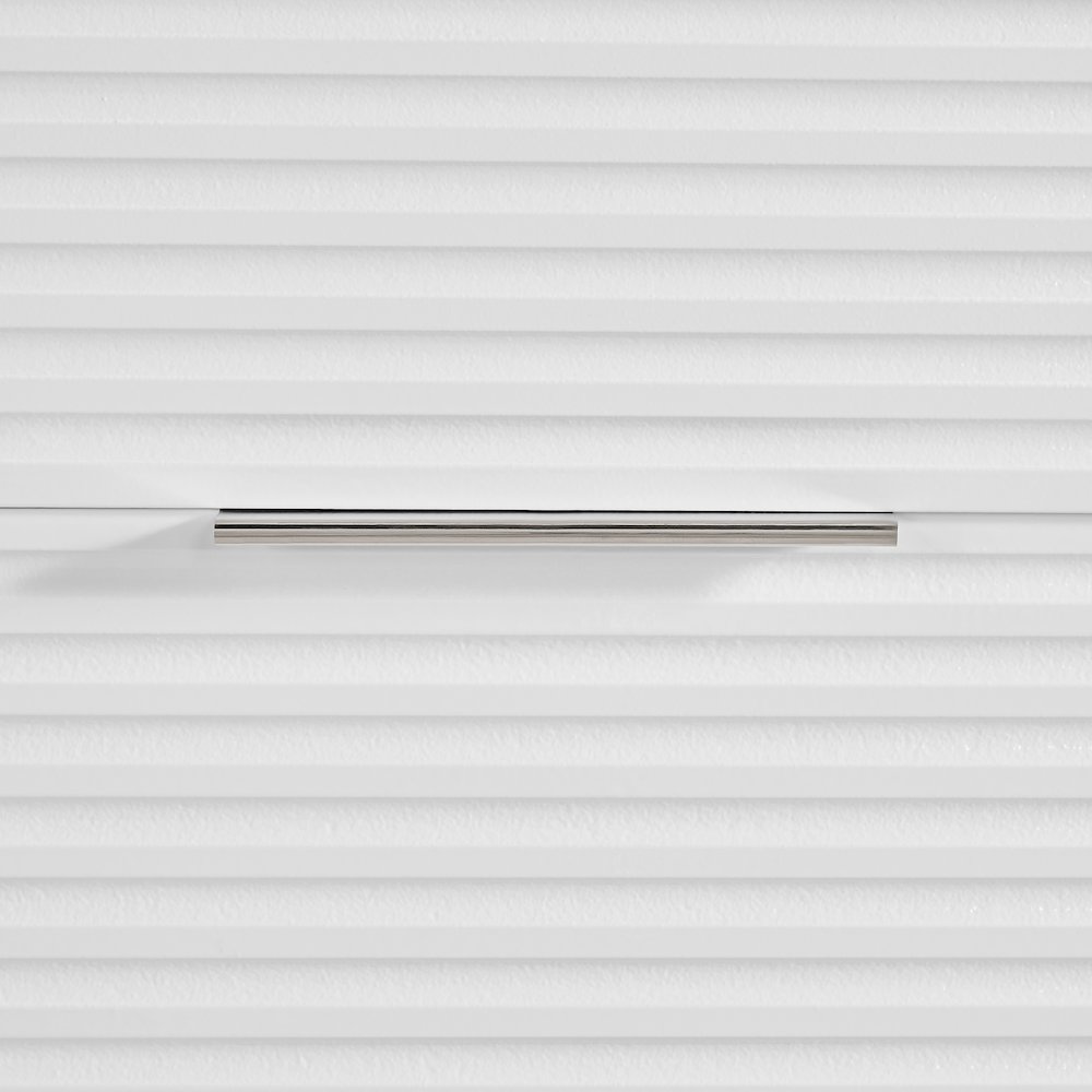 Xena Full UPH 5PC Bedroom Set with Lights in White. Picture 12