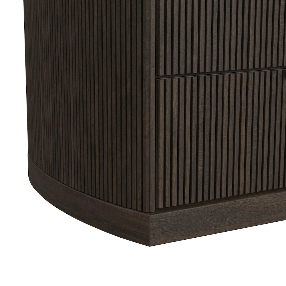 Sylvie 5-Drawer Chest in Dark Brown. Picture 5