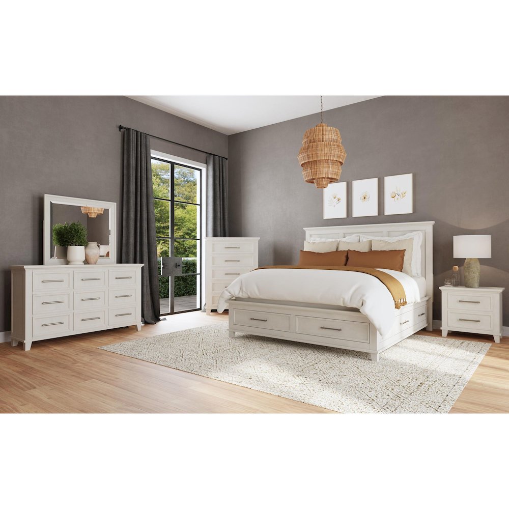 Henrik 5-Drawer Chest in Ivory. Picture 3