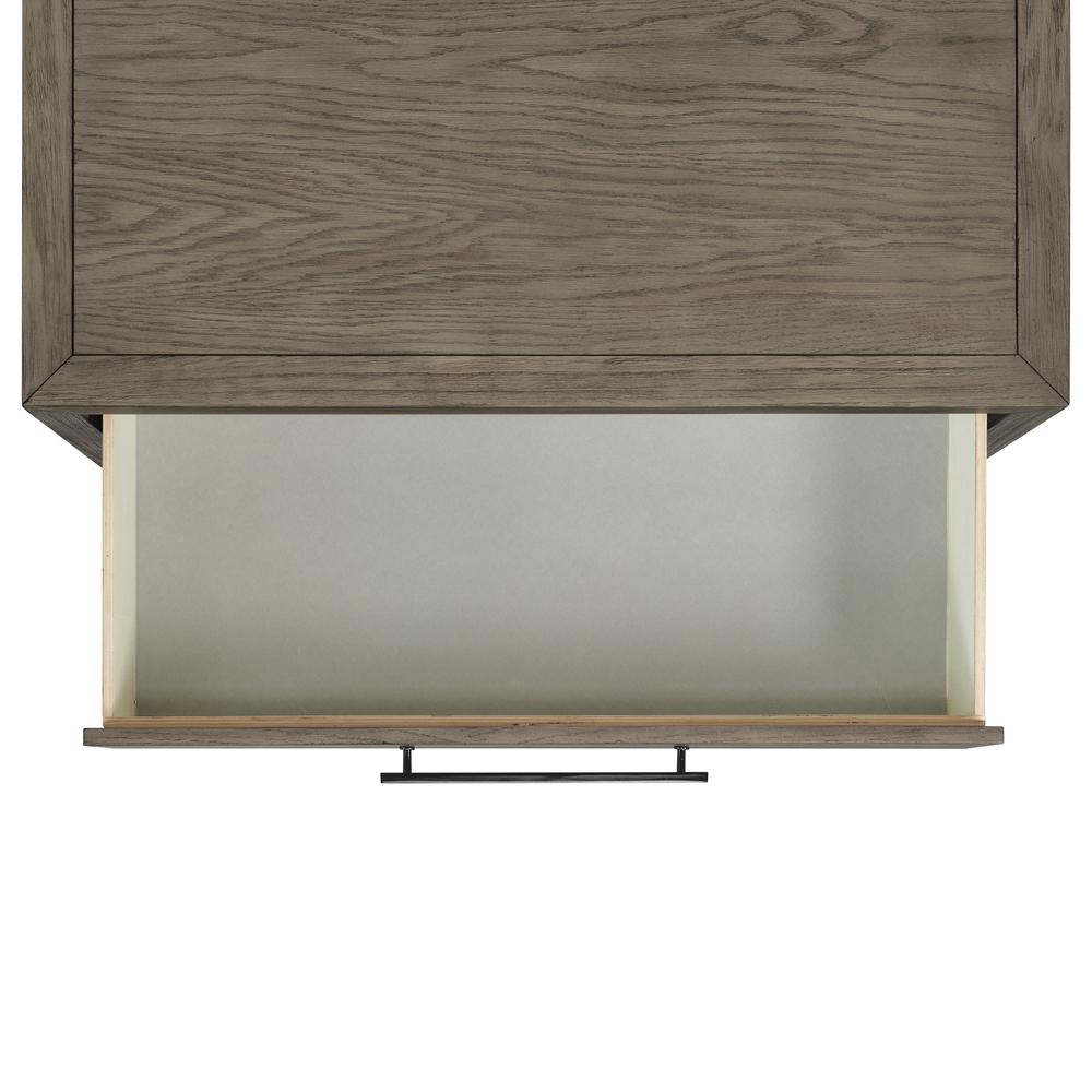 Armes 3-Drawer Nightstand in Grey. Picture 5