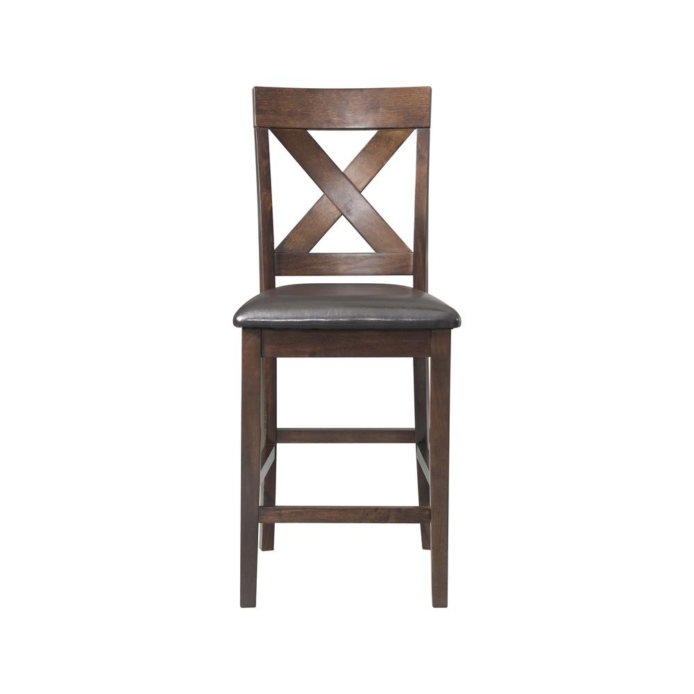 Alexa Counter Height Side Chair Set in Cherry. Picture 5
