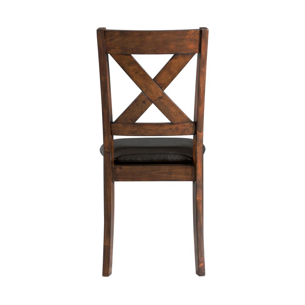 Alexa Standard Height Side Chair Set in Cherry. Picture 7