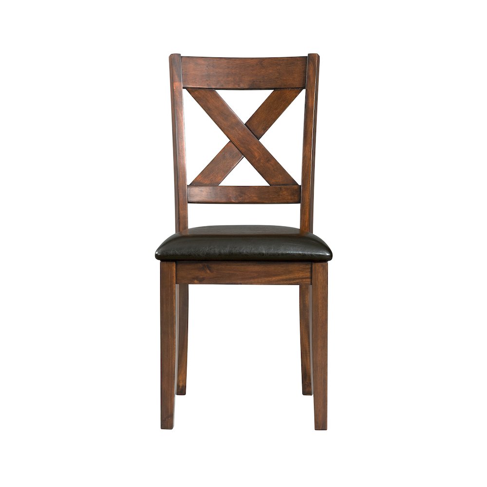 Alexa Standard Height Side Chair Set in Cherry. Picture 5