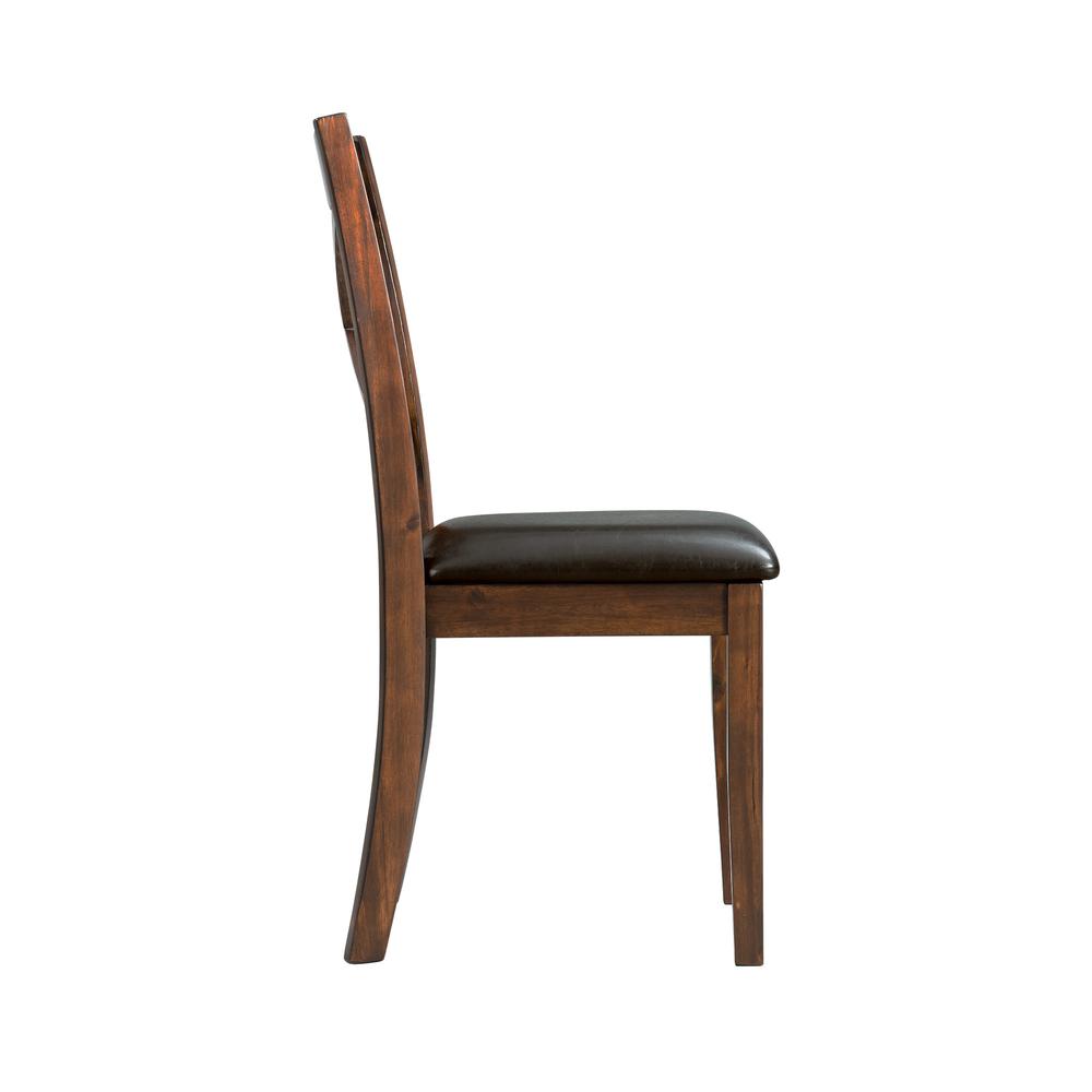 Alexa Standard Height Side Chair Set in Cherry. Picture 6